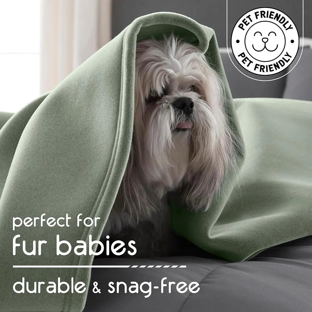 Super Soft Lightweight Insulating Plush Blanket ,Machine Washable Durable 90x90