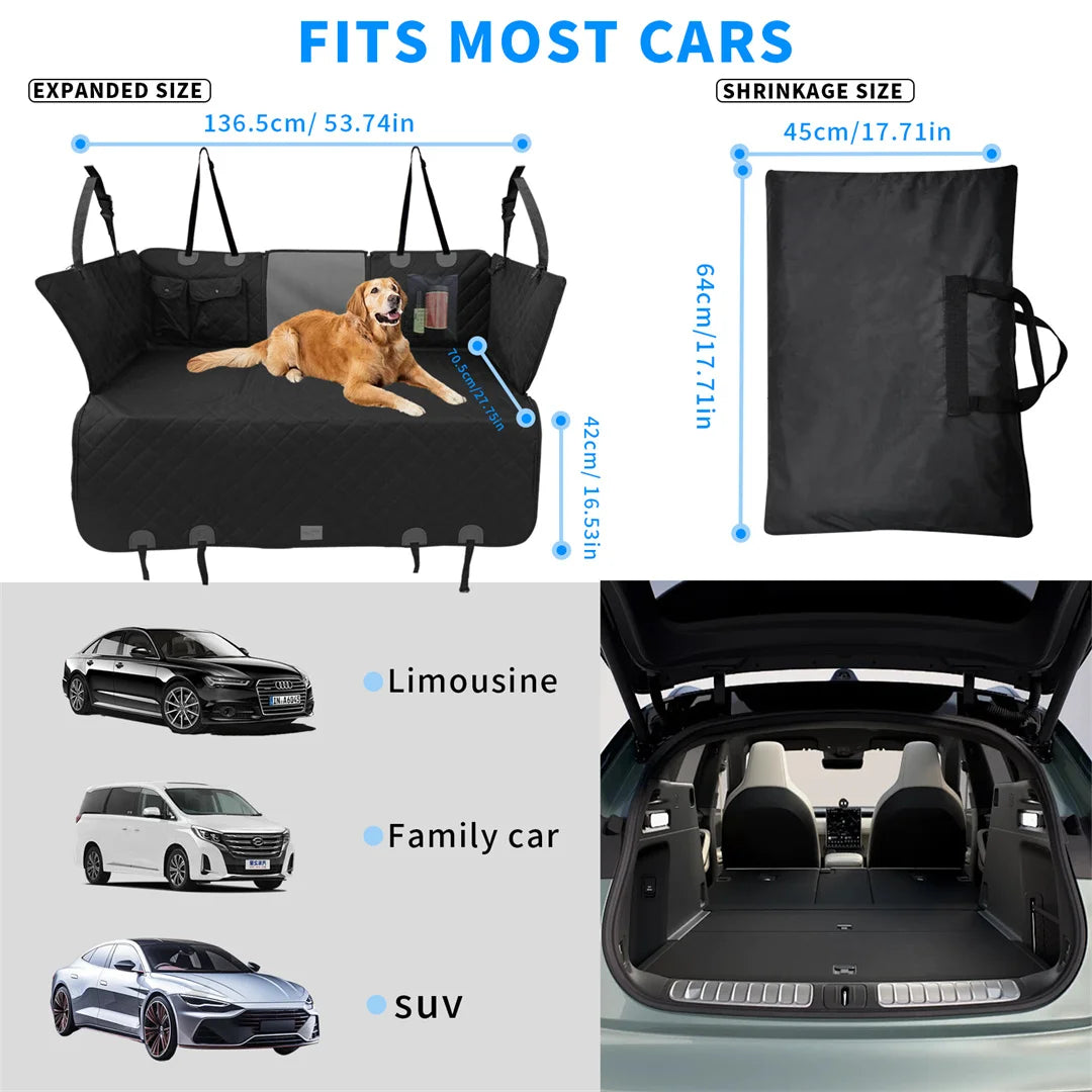Waterproof Pet Travel Hammock in Cars Scratch-Proof