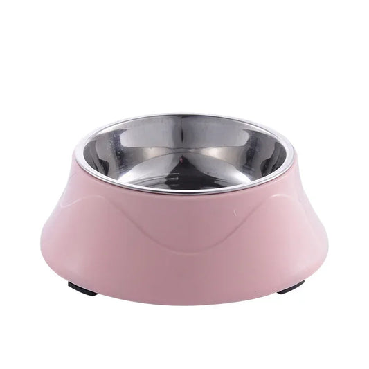 Pet Feeding/Water Dishes Non-slip Base Stainless Steel