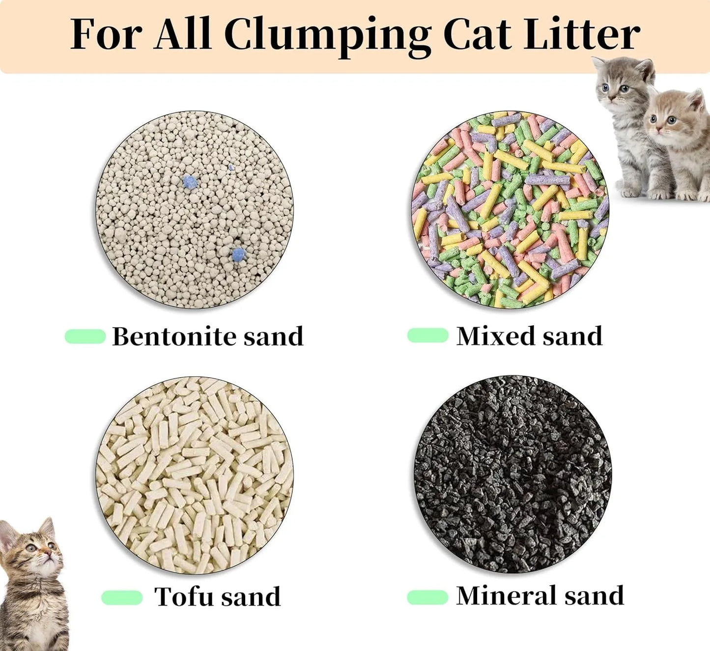 Extra Large Automatic Self Cleaning litter Box, Odor-Free, App-Controlled, Ambient Light Waste Disposal