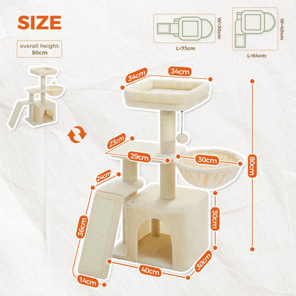 Indoor Cat Scratching Posts, Hammock,  Removable Top