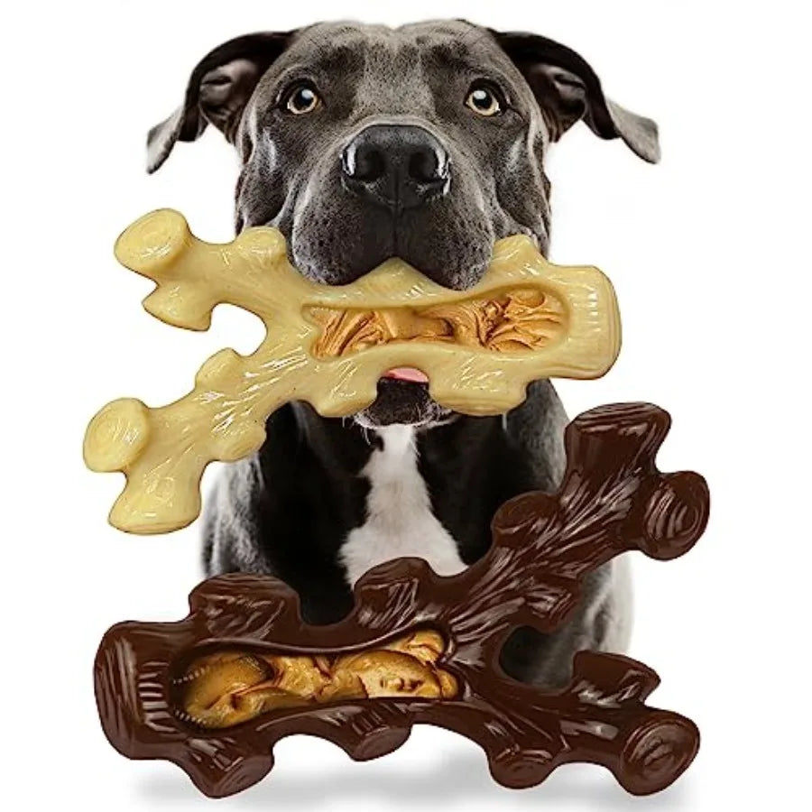 2 Pack Durable Dog Chew Toys Designed for Aggressive Chewers