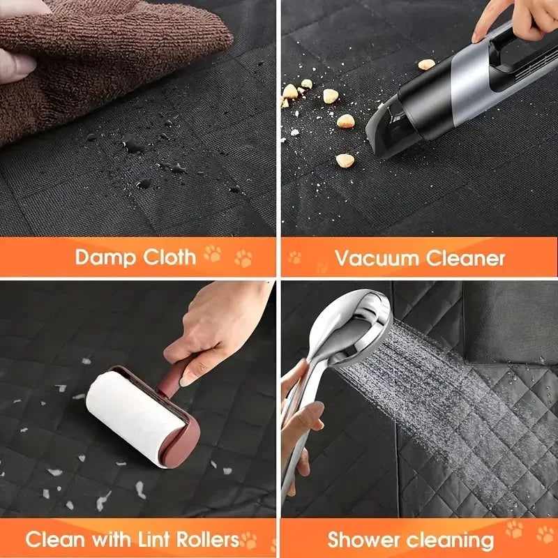 Waterproof Pet Hammock, Scratch Proof Nonslip Durable Soft Back Seat Cover for Cars Truck