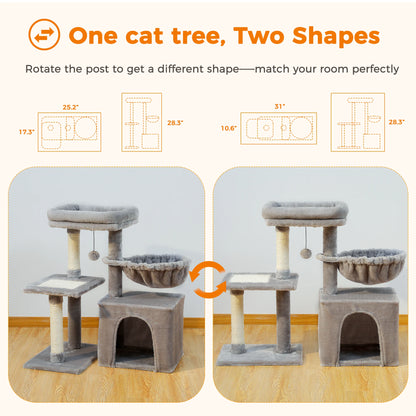 Indoor Cat Scratching Posts, Hammock,  Removable Top