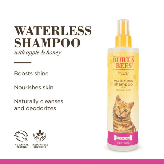 Natural Waterless Dry Shampoo Ph balanced for Cats and Kittens with Shea Butter Honey
