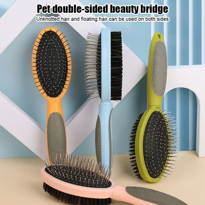 Double-sided Combs for Cats, Massage Dog Grooming Brush
