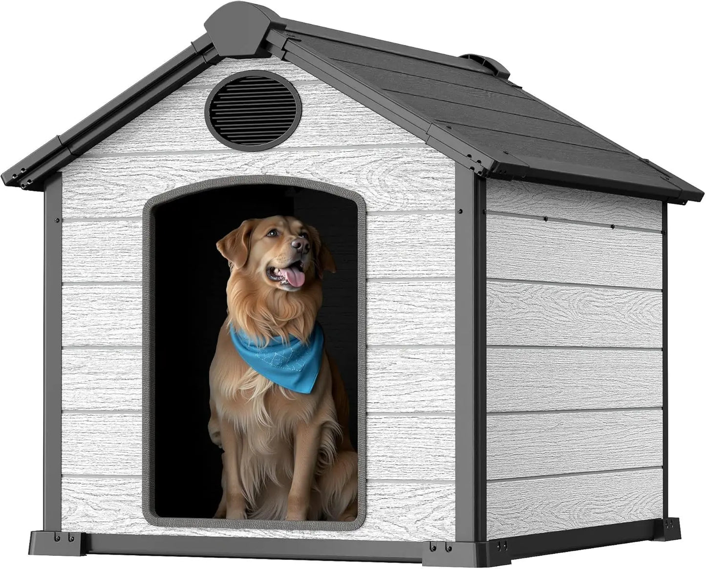 46" Large Dog House Outdoor Weatherproof