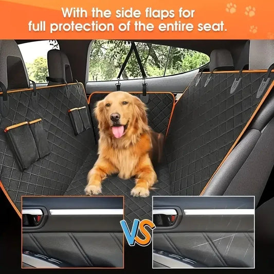 Waterproof Pet Hammock, Scratch Proof Nonslip Durable Soft Back Seat Cover for Cars Truck