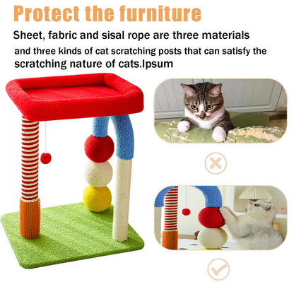 Cat Tower with Scratching Post, Climbing Frame