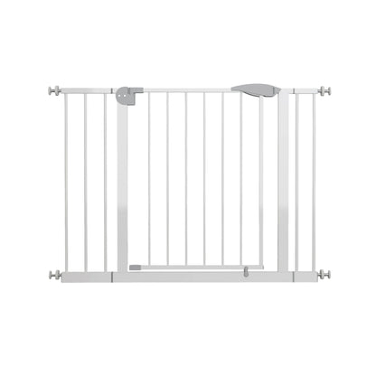 Indoor Wide Pressure Mounted Safety Gate Easy Walk Through , White