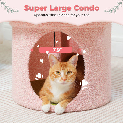 Cute Cat Cave Hideaway, Indoor Cat House Condo