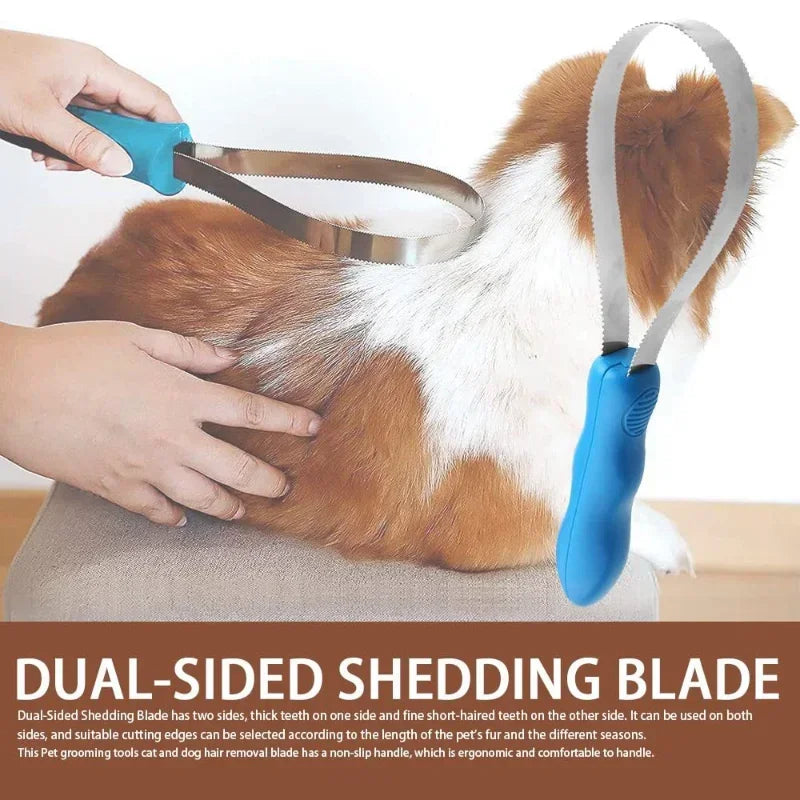 Dog, Horse Metal Sweat Scraper, Shedding Blade Grooming Tool