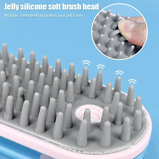 Pet Shampoo Bath Brush Soothing Massage Rubber Comb