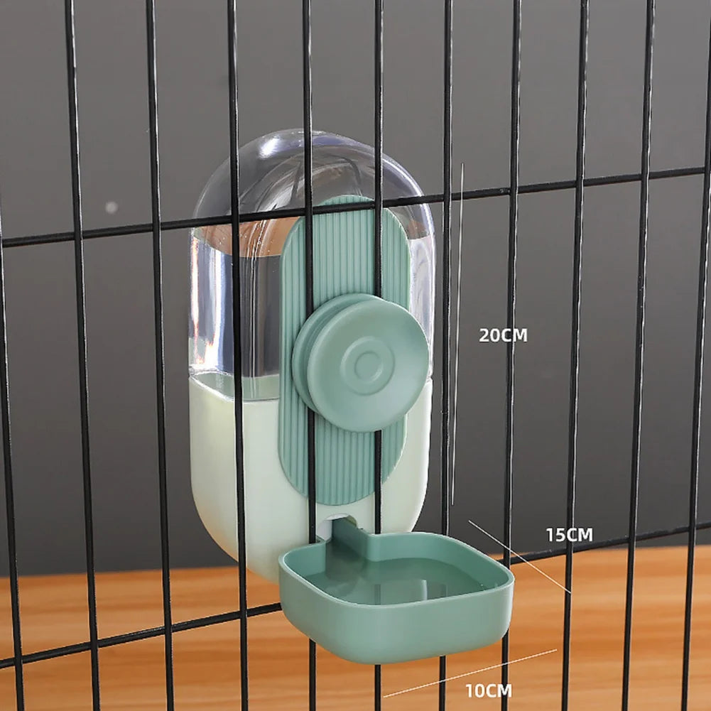 27oz Automatic Pet Bowl Cage Hanging Feeder, Pet Water Bottle