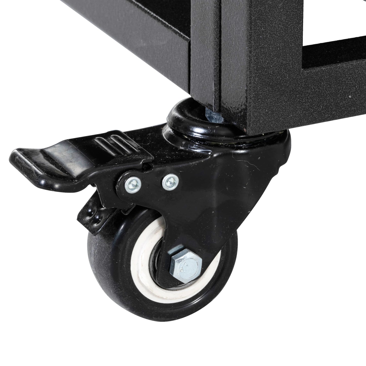 52" Heavy Duty  Large Dog Strong Metal Dog Kennel, 4 Lockable Wheels