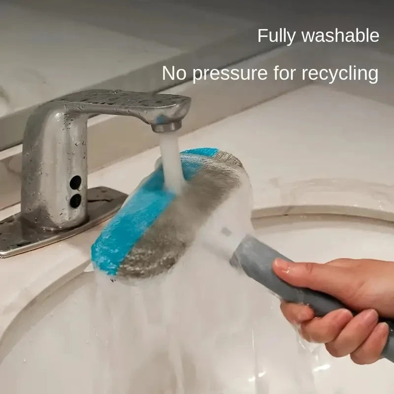 Ergonomic Long-Handle Pet Brush Nylon Bristles, Gentle Massage, Easy Clean, Durable