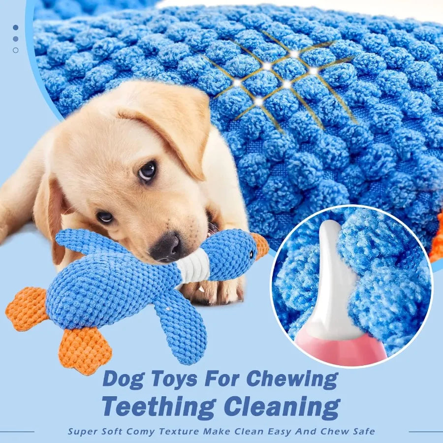 Dog Toys for Aggressive Chewers Small Medium Large, Crinkle Squeaky Plush Dog Puppy Chew Toy